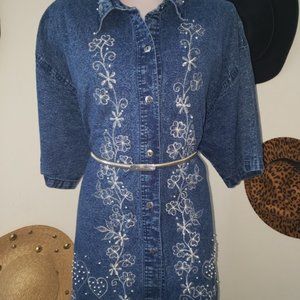 Vintage Denim Jean Top PLUS Size 22-24